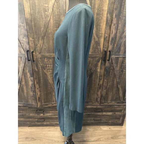 Lauren Ralph Lauren Womens Size 12 Green 3/4 Sleeve Sheath Cocktail Dress - Picture 4 of 12